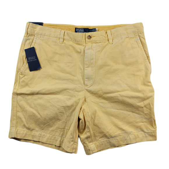 Polo Ralph Lauren Chino Shorts Mens 36‎ Yellow The Salinger Straight Fit $148